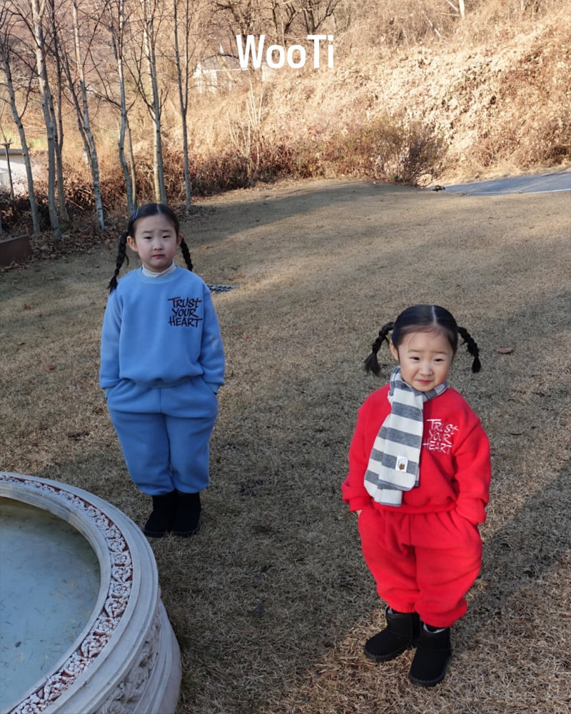Wooti - Korean Children Fashion - #littlefashionista - Heart Terry Sweatshirt - 8