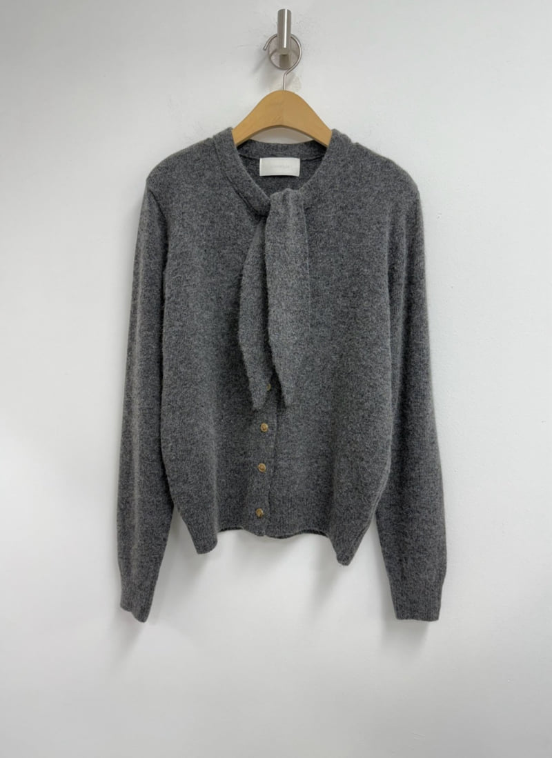 Yikho - Korean Women Fashion - #momslook - Wool Knit Scarf Cardigan - 11