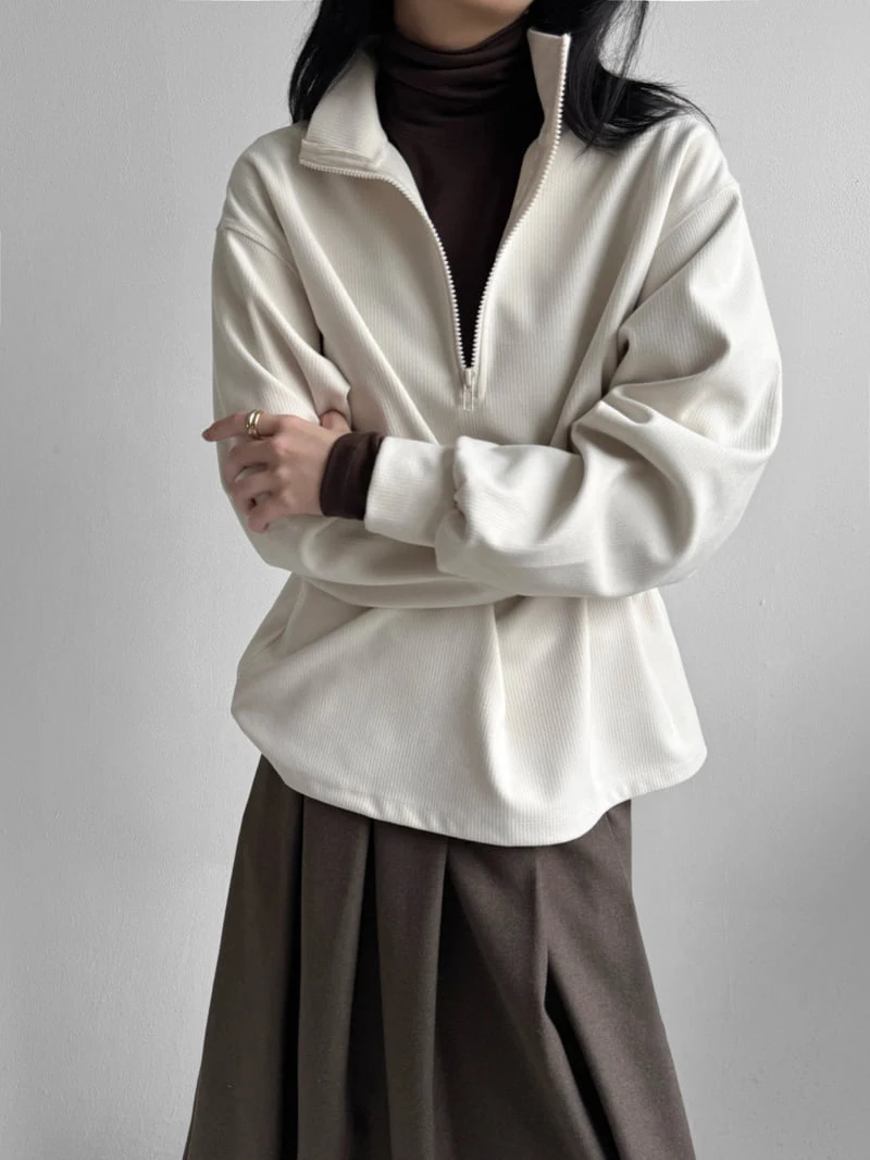 Yikho - Korean Women Fashion - #momslook - Blooming Zip-Up Anorak