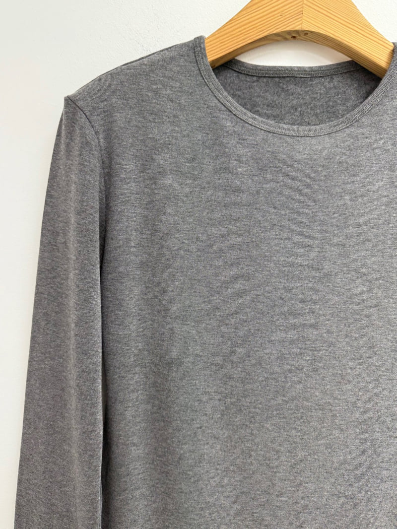 Yikho - Korean Women Fashion - #momslook - Soft Fleece Daily Tee - 12