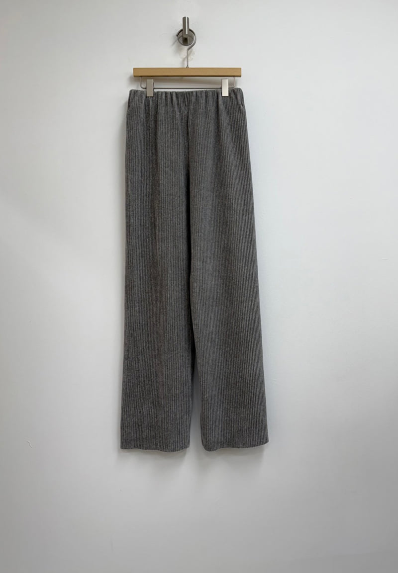 Yikho - Korean Women Fashion - #momslook - Cream Banded Corduroy Pants - 10