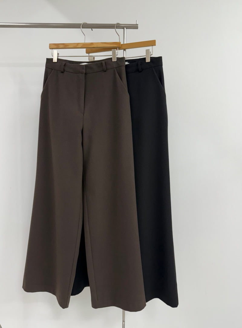 Yikho - Korean Women Fashion - #momslook - Mild Wide Fleece Slacks - 11