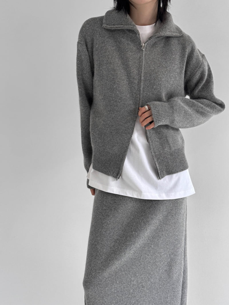 Yikho - Korean Women Fashion - #pursuepretty - Two Way Zip-Up Cardigan - 2