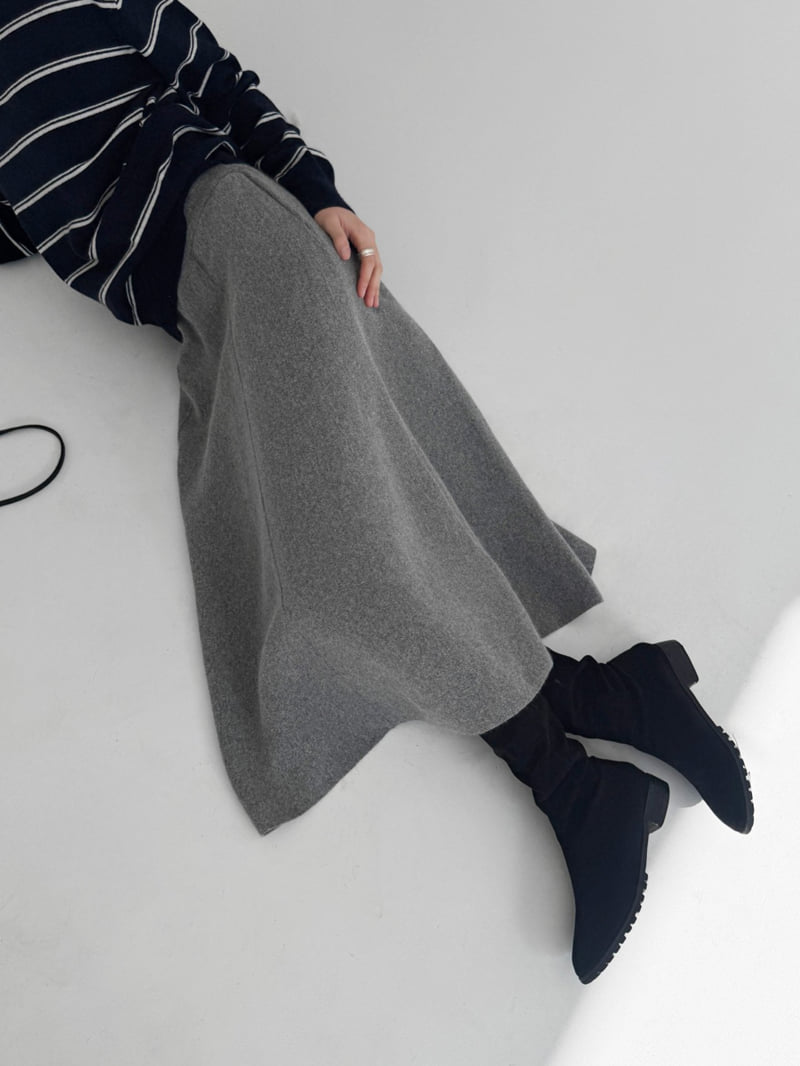 Yikho - Korean Women Fashion - #pursuepretty - Time Wool Knit Skirt