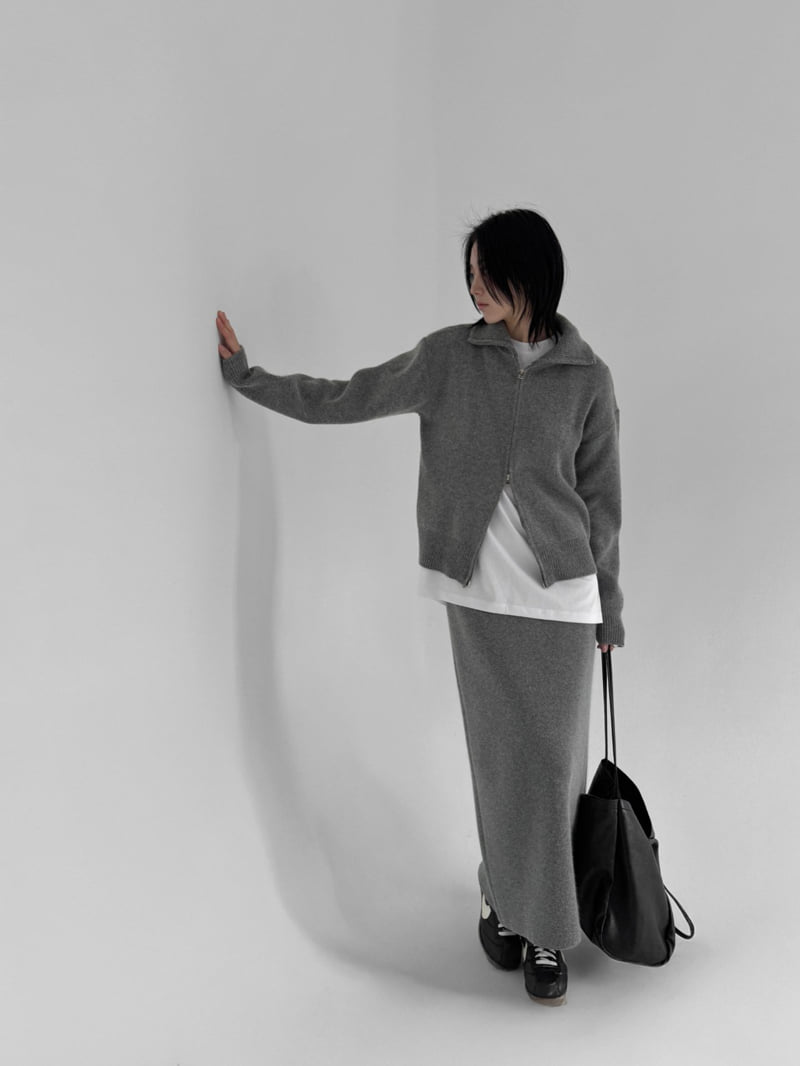 Yikho - Korean Women Fashion - #restrostyle - Two Way Zip-Up Cardigan - 4