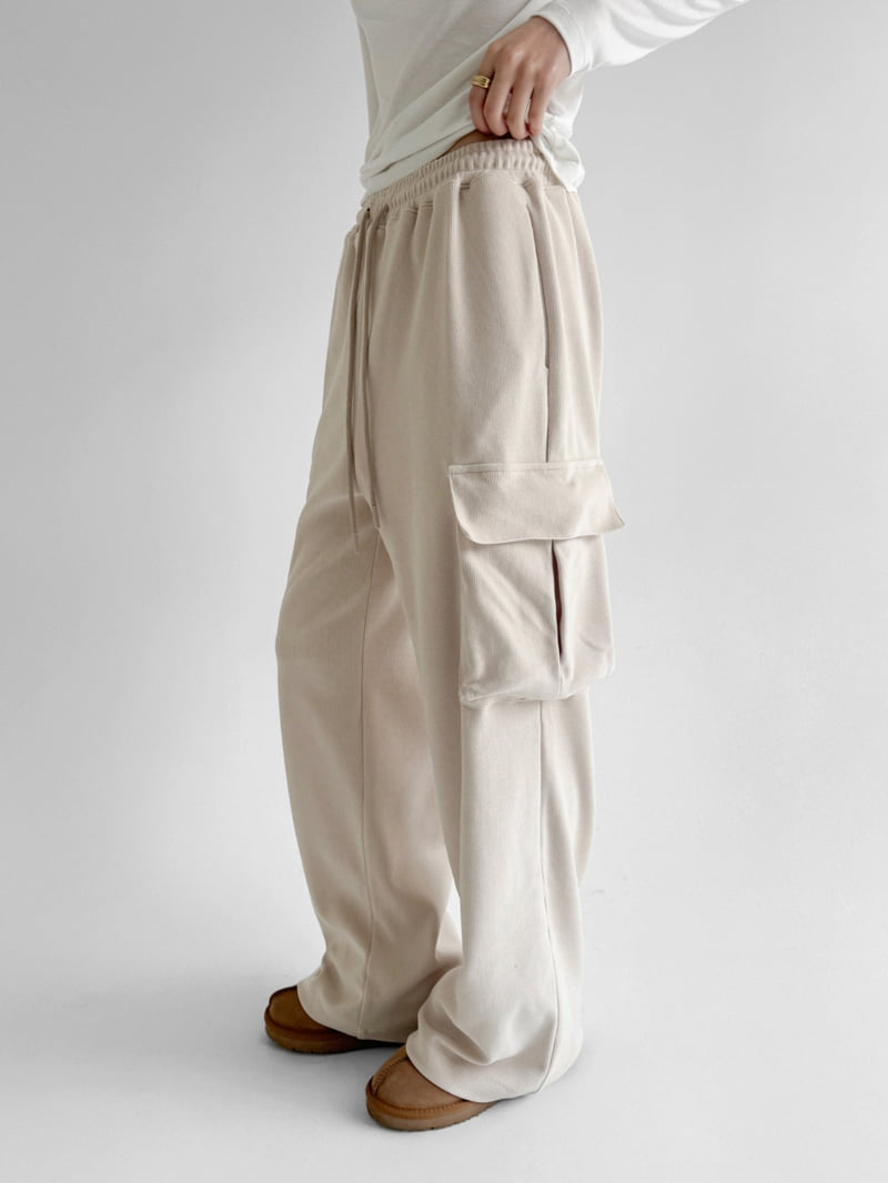 Yikho - Korean Women Fashion - #shopsmall - Golden Corduroy Pants - 6