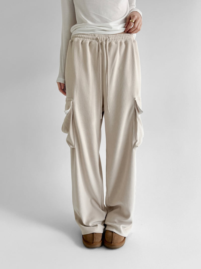 Yikho - Korean Women Fashion - #thatsdarling - Golden Corduroy Pants - 7