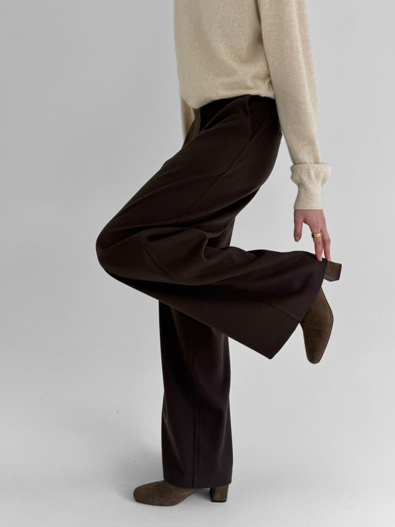Yikho - Korean Women Fashion - #thatsdarling - Mild Wide Fleece Slacks - 3