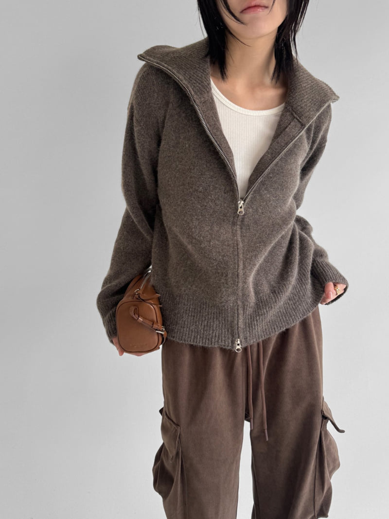 Yikho - Korean Women Fashion - #thelittlethings - Two Way Zip-Up Cardigan - 7