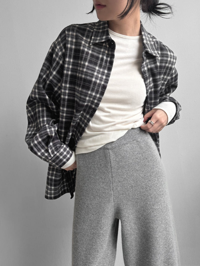 Yikho - Korean Women Fashion - #womensfashion - Arc Daily Check Shirt - 3