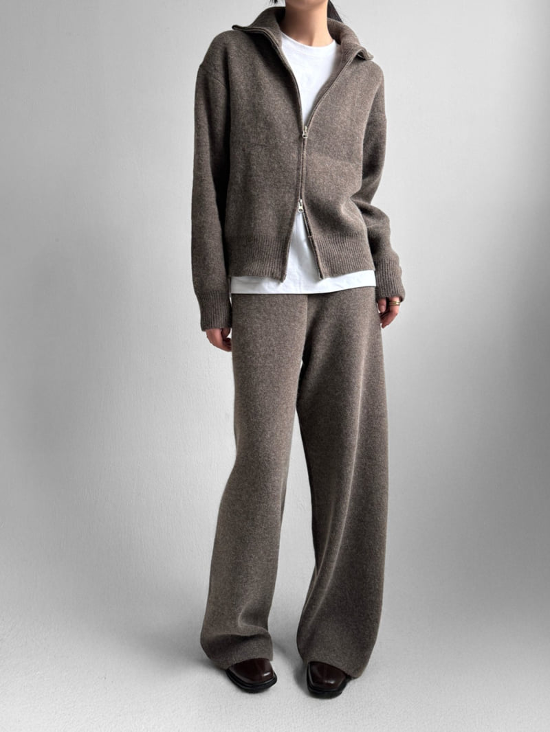 Yikho - Korean Women Fashion - #womensfashion - Mono Knit Banded Pants - 7