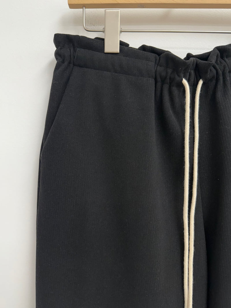 Yikho - Korean Women Fashion - #womensfashion - Blooming Banded Fleece Pants - 11