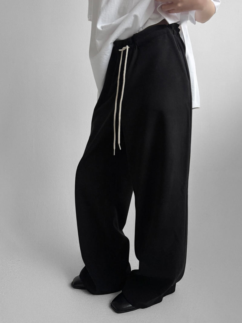 Yikho - Korean Women Fashion - #womensfashion - Blooming Banded Fleece Pants - 5