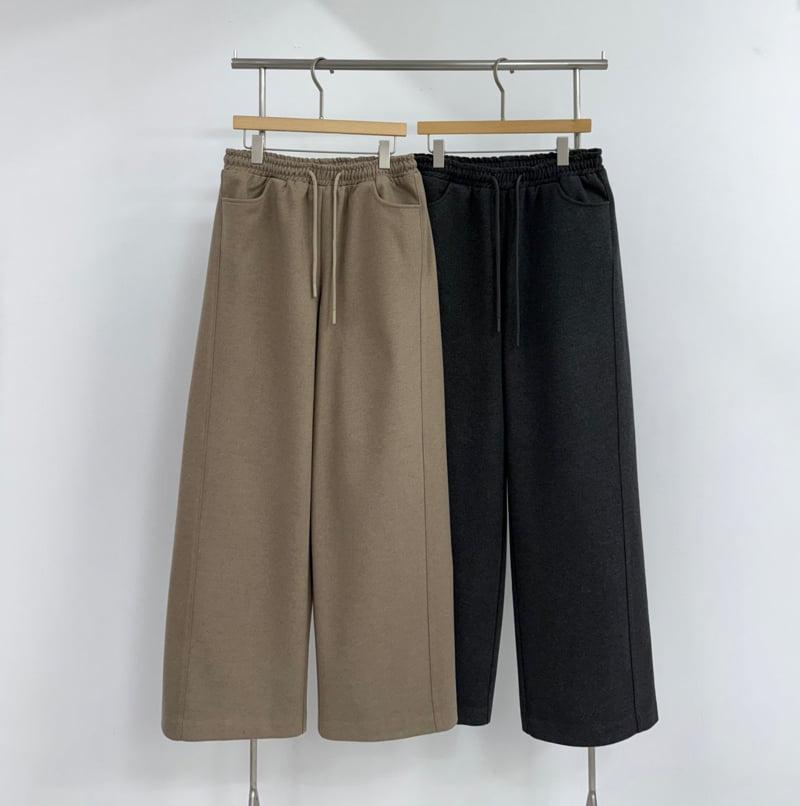 Yikho - Korean Women Fashion - #womensfashion - Winter Fleece Banded Pants - 10