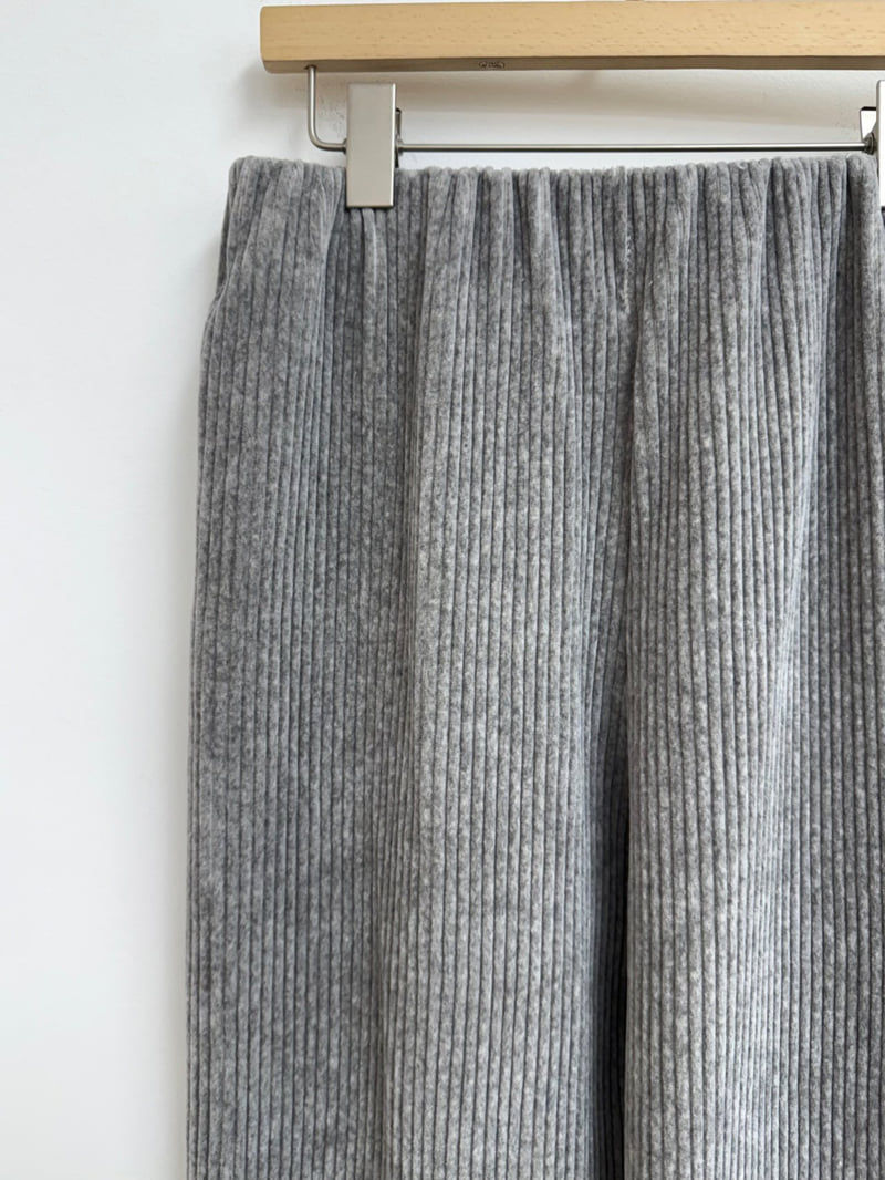 Yikho - Korean Women Fashion - #womensfashion - Cream Banded Corduroy Pants - 5