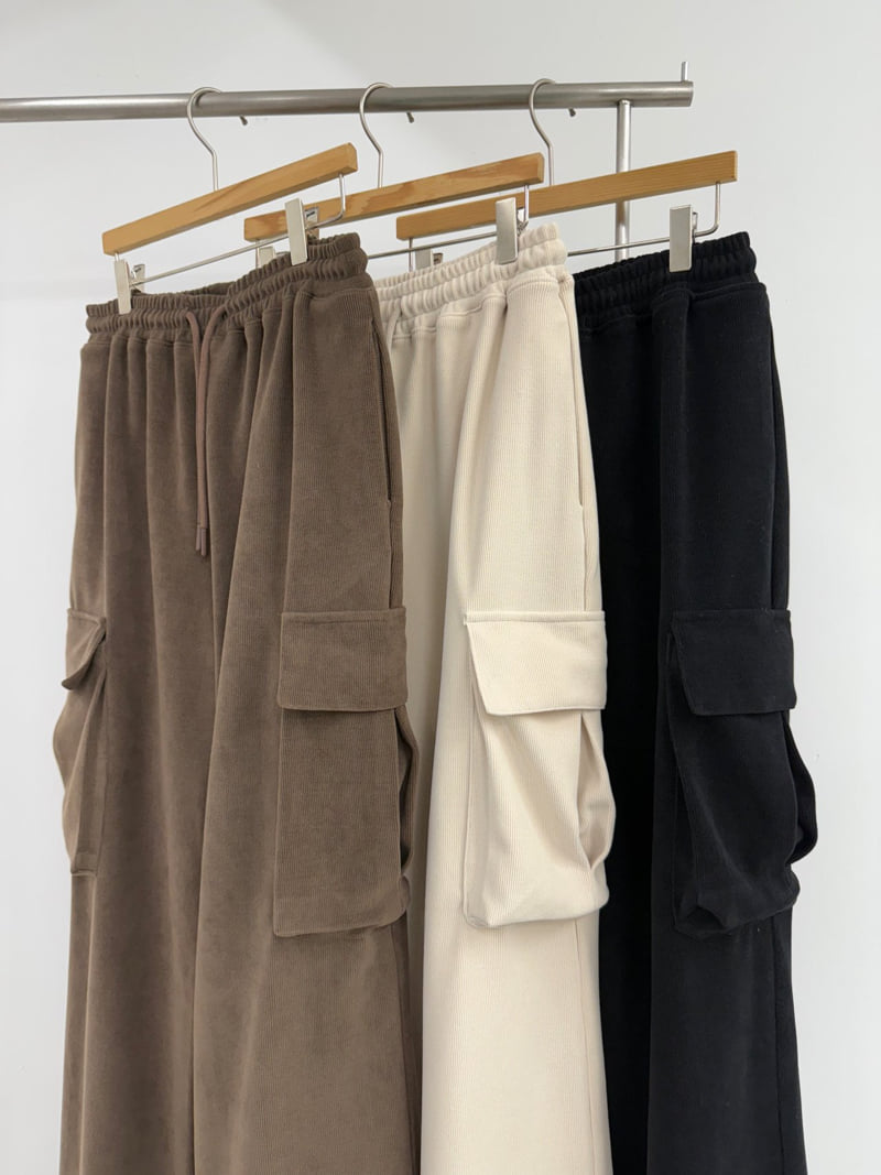 Yikho - Korean Women Fashion - #womensfashion - Golden Corduroy Pants - 12