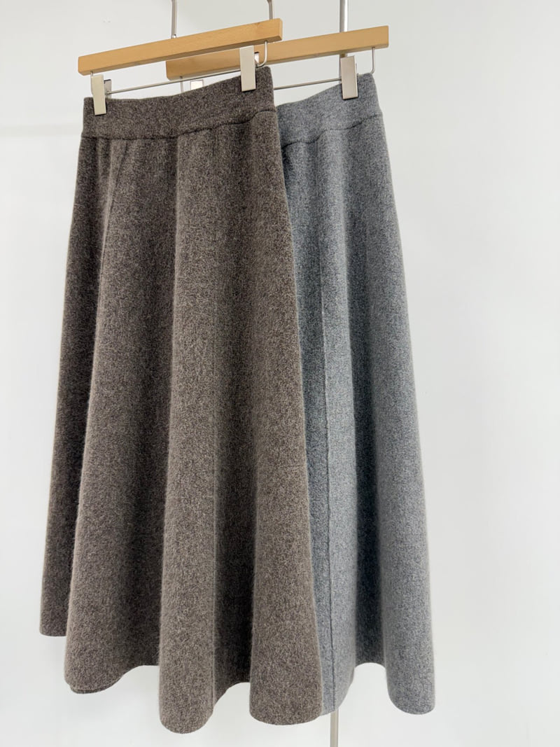 Yikho - Korean Women Fashion - #womensfashion - Time Wool Knit Skirt - 10