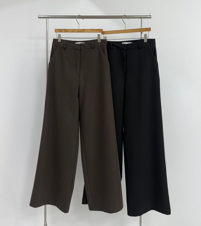 Yikho - Korean Women Fashion - #womensfashion - Mild Wide Fleece Slacks - 10