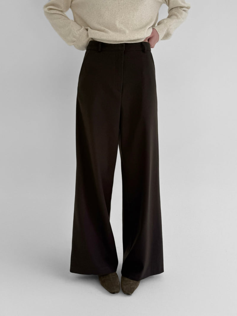 Yikho - Korean Women Fashion - #womensfashion - Mild Wide Fleece Slacks - 6