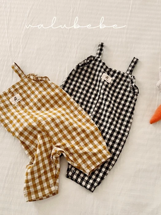 Hitch Check Overalls Suit