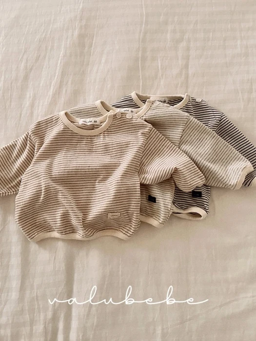Stripe Button Tee