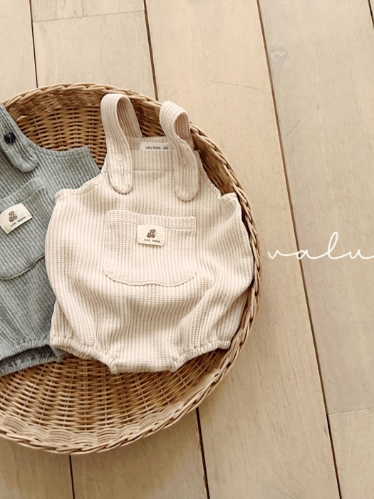 Waffle Overalls Suit