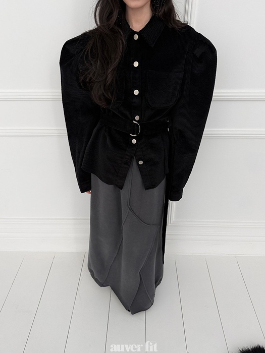 Corduroy Puff Sleeve Shirt Corduroy Puff Sleeve Shirt
