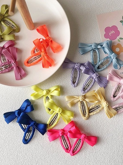 Vivid Ribbon Snap Hair Clip