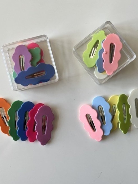 Cloud Snap Hair Clip Set (set of 5)
