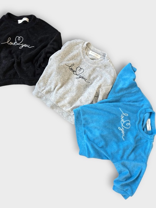 Love You Embroidered Sweatshirt Love You Embroidered Sweatshirt
