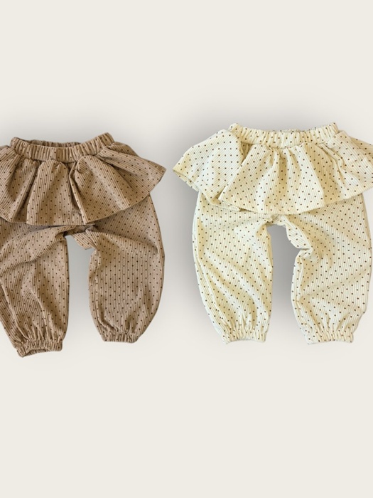 Dot Frill Jogger Pants Dot Frill Jogger Pants