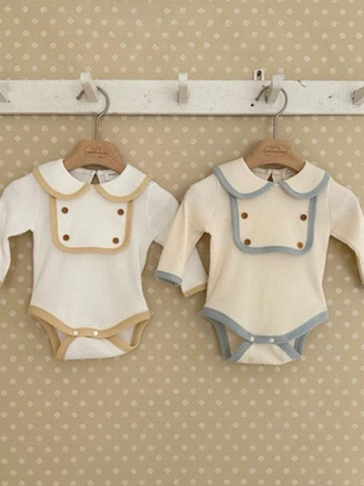 Boy Bib Waffle Suit