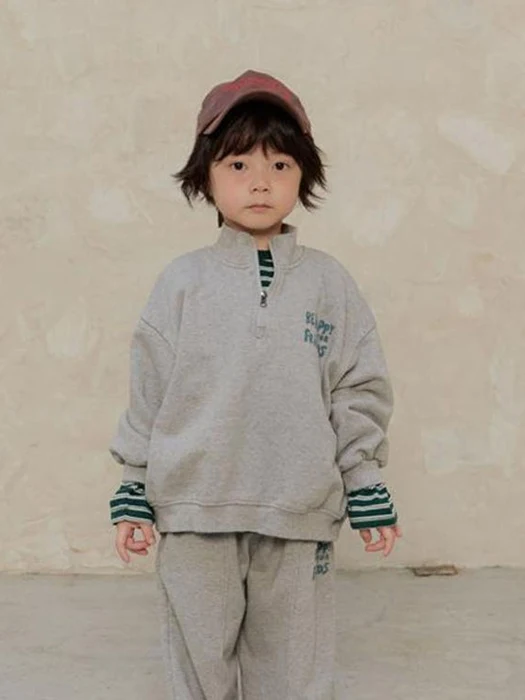 Happy Half-Zip Sweatshirt