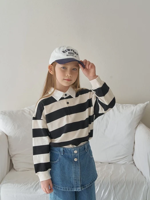 Polo Collar Sweatshirt