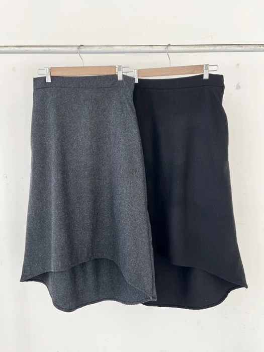 Dun Asymmetrical Skirt