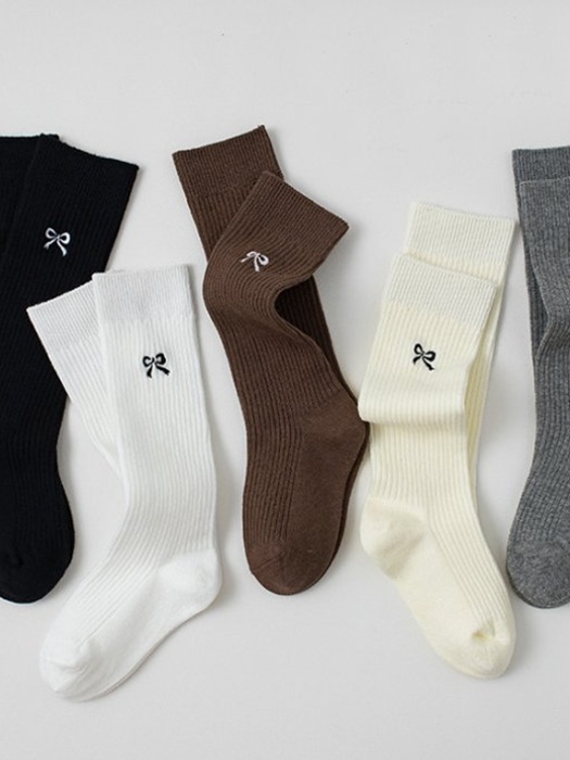 Ribbed Ribbon Tights