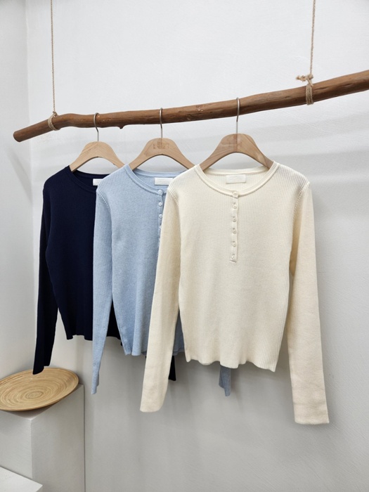 Henry Button Knit Henry Button Knit