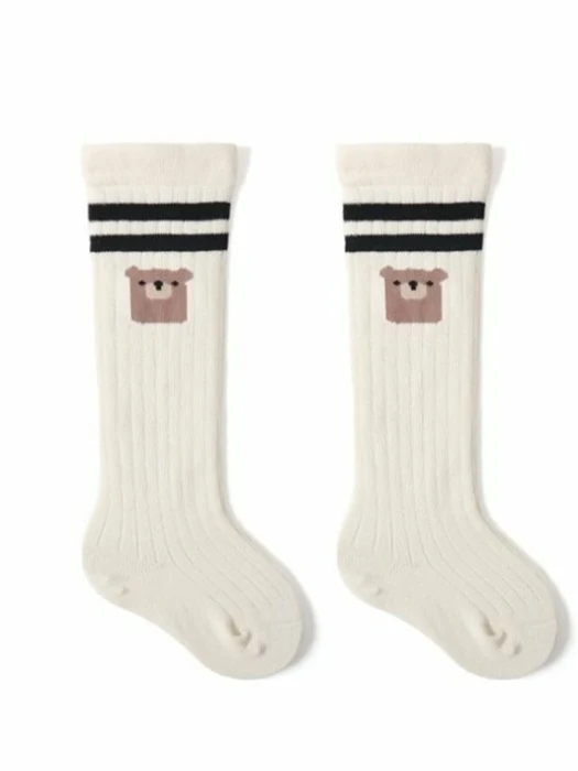Double-Stripe Bear Socks