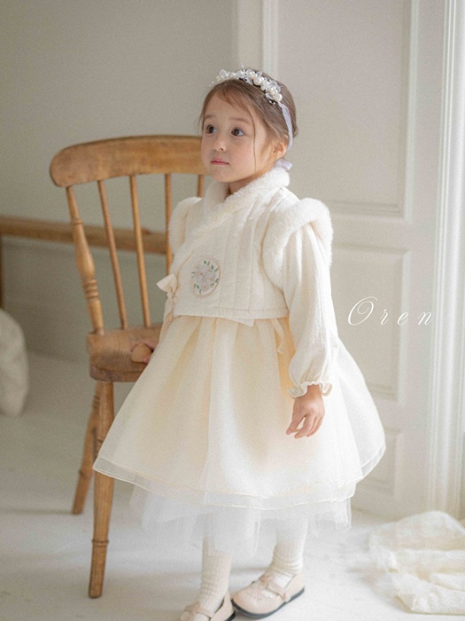 Kids Yoonseul Girls Hanbok One-piece Kids Yoonseul Girls Hanbok One-piece