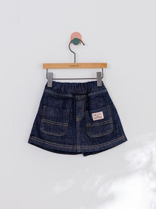 Label Denim Skirt Pants Label Denim Skirt Pants