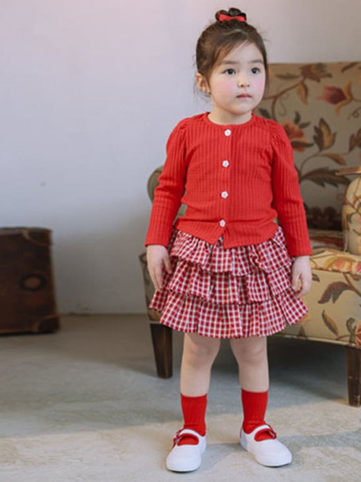 Check Tiered Skirt (With Inner Shorts)