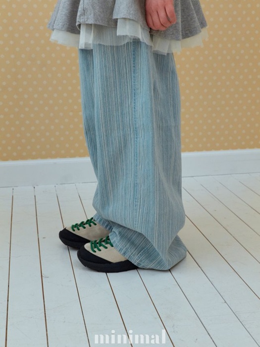 Washed Stripe Denim Pants Washed Stripe Denim Pants