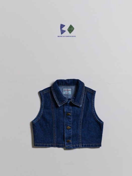 High Teen Denim Vest