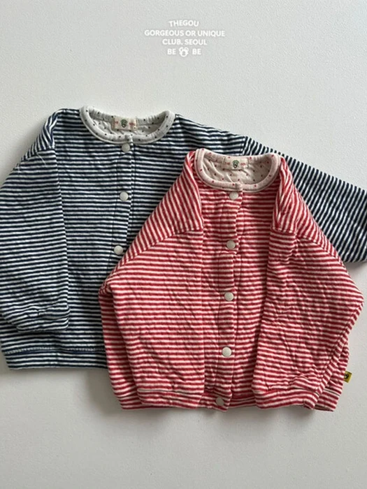 Bebe Stripe Dot Cardigan