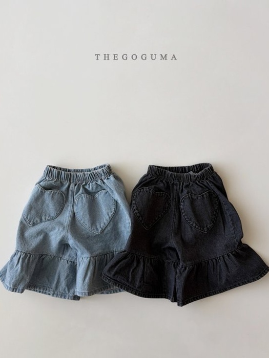 Heart Frill Denim Pants Heart Frill Denim Pants