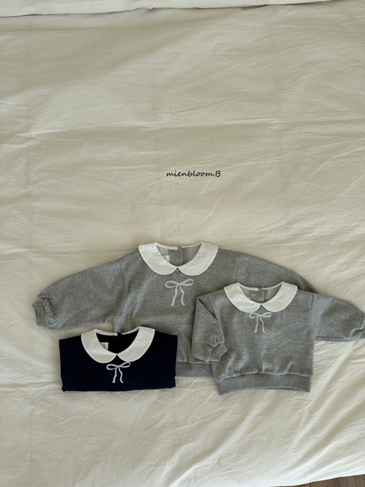 Kids Ribbon Collar Sweatshirt Kids Ribbon Collar Sweatshirt