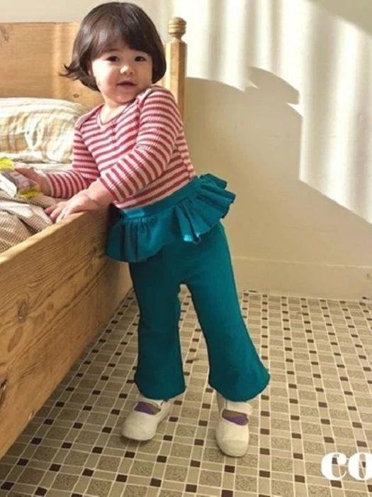 Frill Bootcut Pants