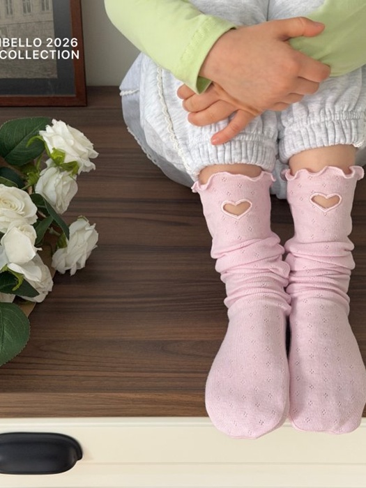 Eyelet Knee High Socks