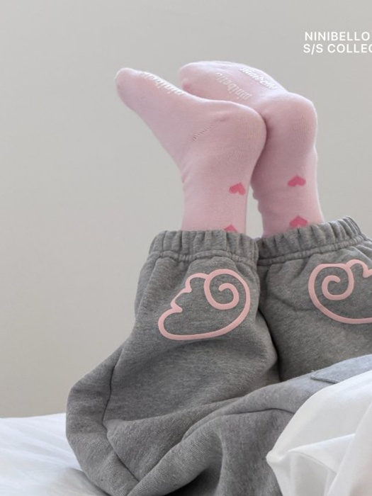 Heart Cork Socks (Pastel)