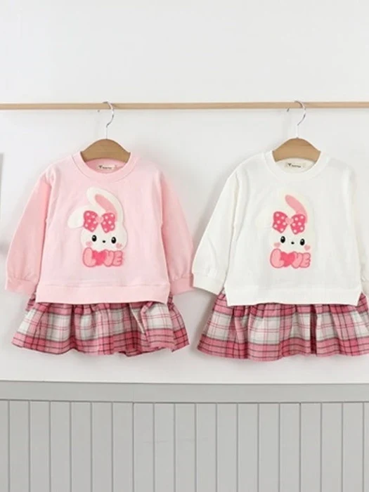 Check Bunny Long Tee